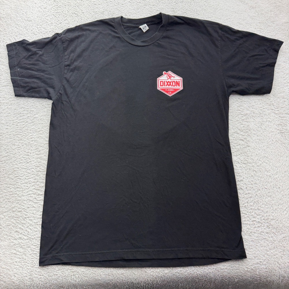 Dixxon Flannel Co Mens XL Black Graphic T-Shirt Wrench Logo USA Made
